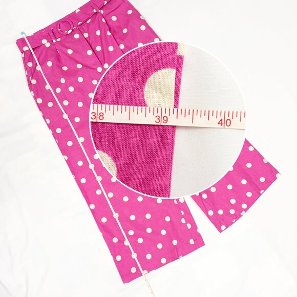 Princess Highway wide leg pink polka dot pants size US 10 - Picture 3 of 5